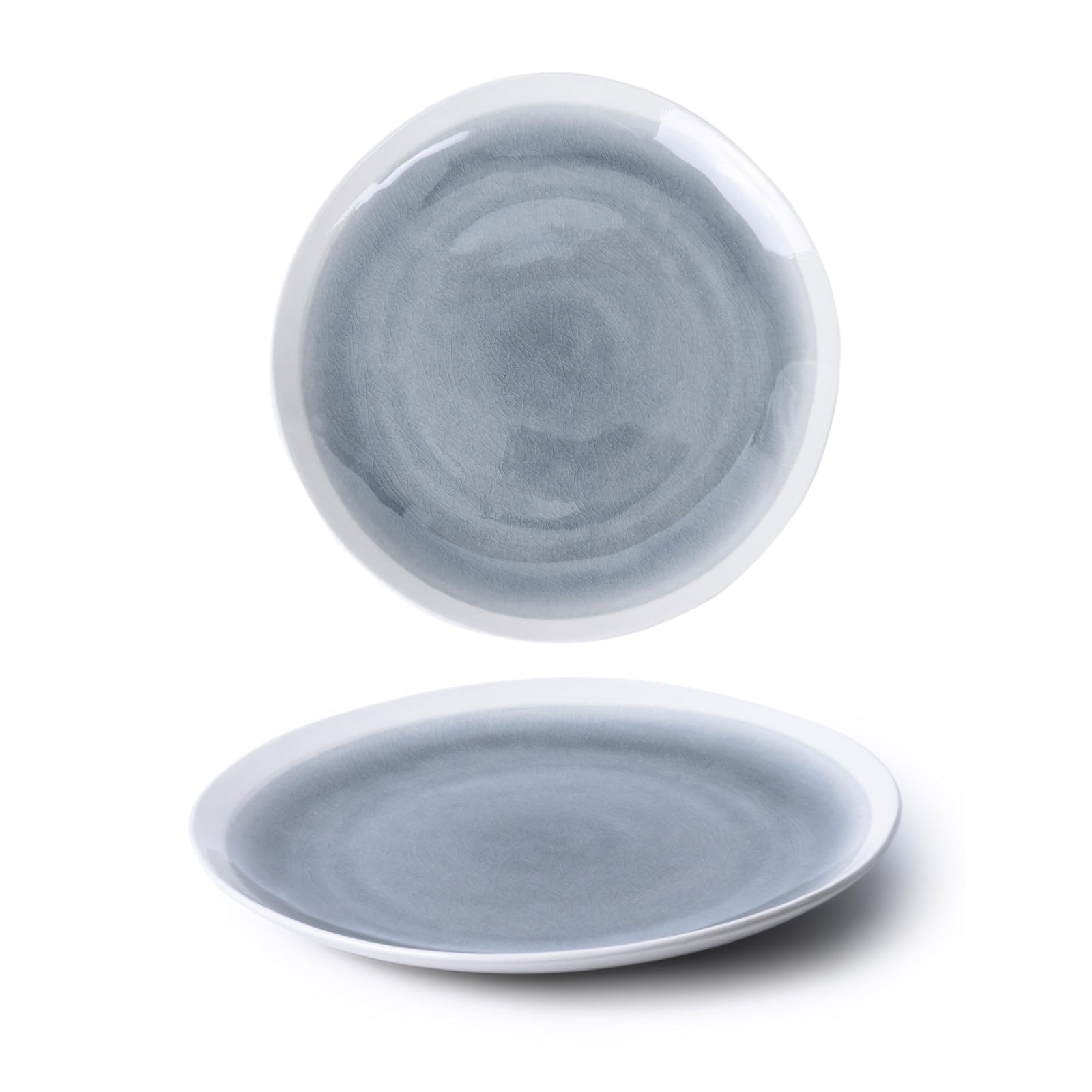 Cuisine Art Iris Blue Dinner Plate - 27cm | Ceramic Round Dinnerware Plate | Elegant & Durable Stoneware | Microwave & Dishwasher Safe | Stylish Dinner Plate for Everyday Use or Special Occasions