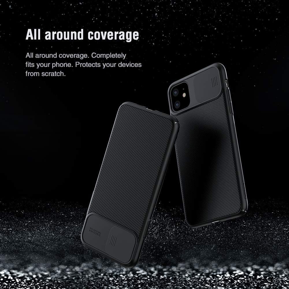 Nillkin Apple Iphone 11 Case Cam Shield Series With Camera Slide Cover Mobile Phone - Black