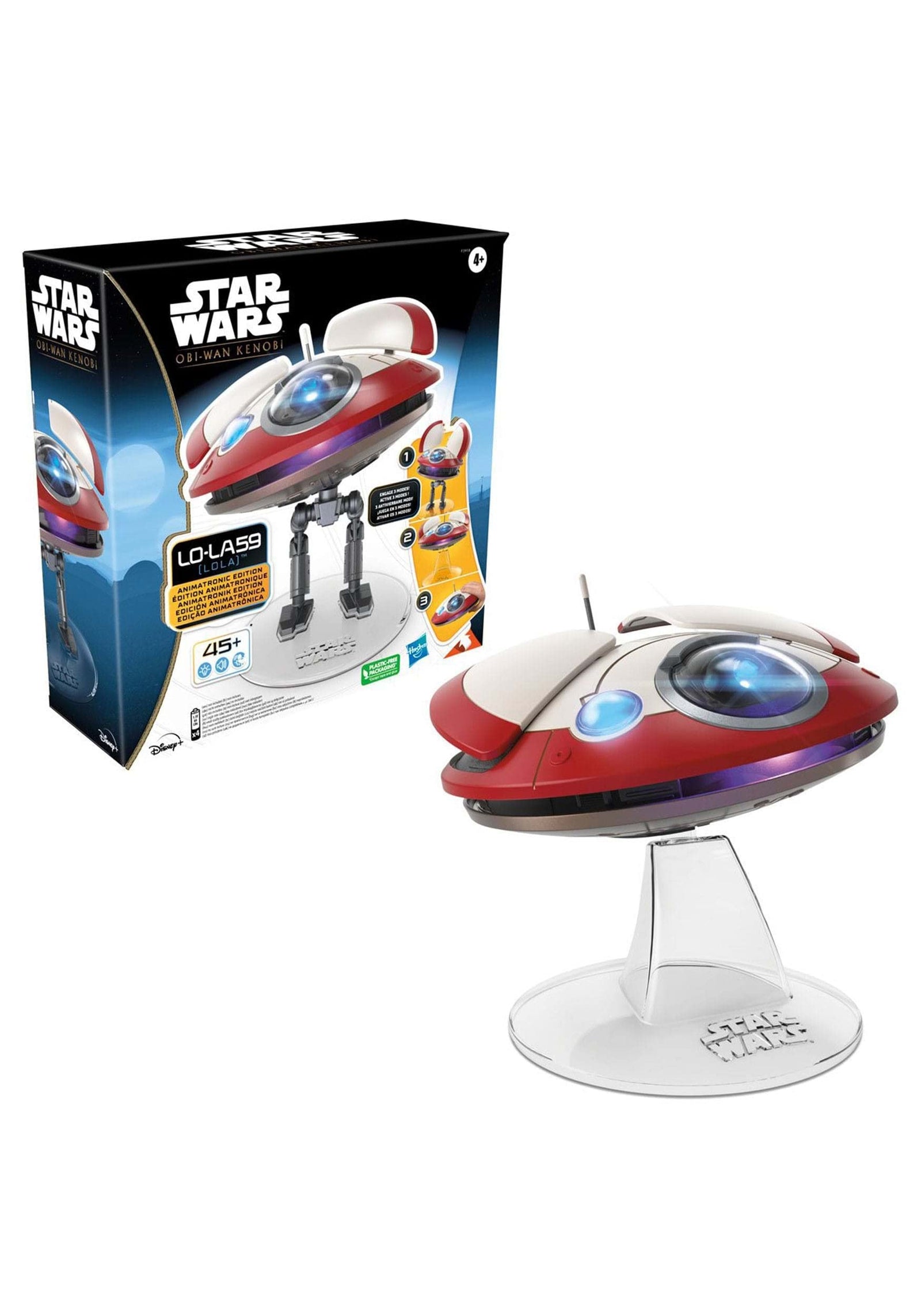 Star Wars L0-LA59 (Lola) Animatronic Edition, Obi-Wan Kenobi Series-Inspired Electronic Droid Toy, Star Wars Toy for Kids Ages 4 and Up