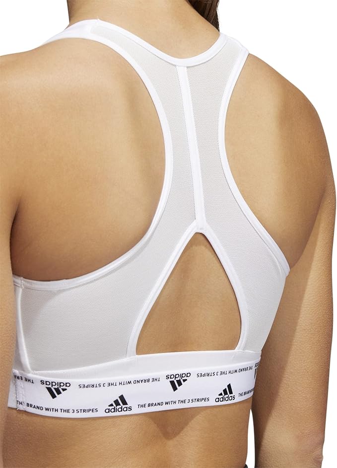 Adidas powerreact training medium-support 3-stripes bra training bra for women