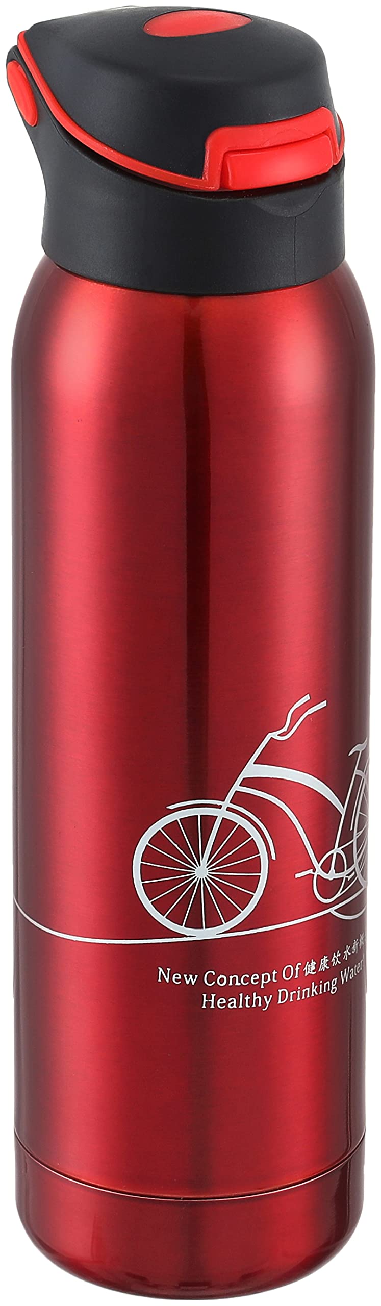 HOOR Stainless Steel Bottle, 500 ml - Red