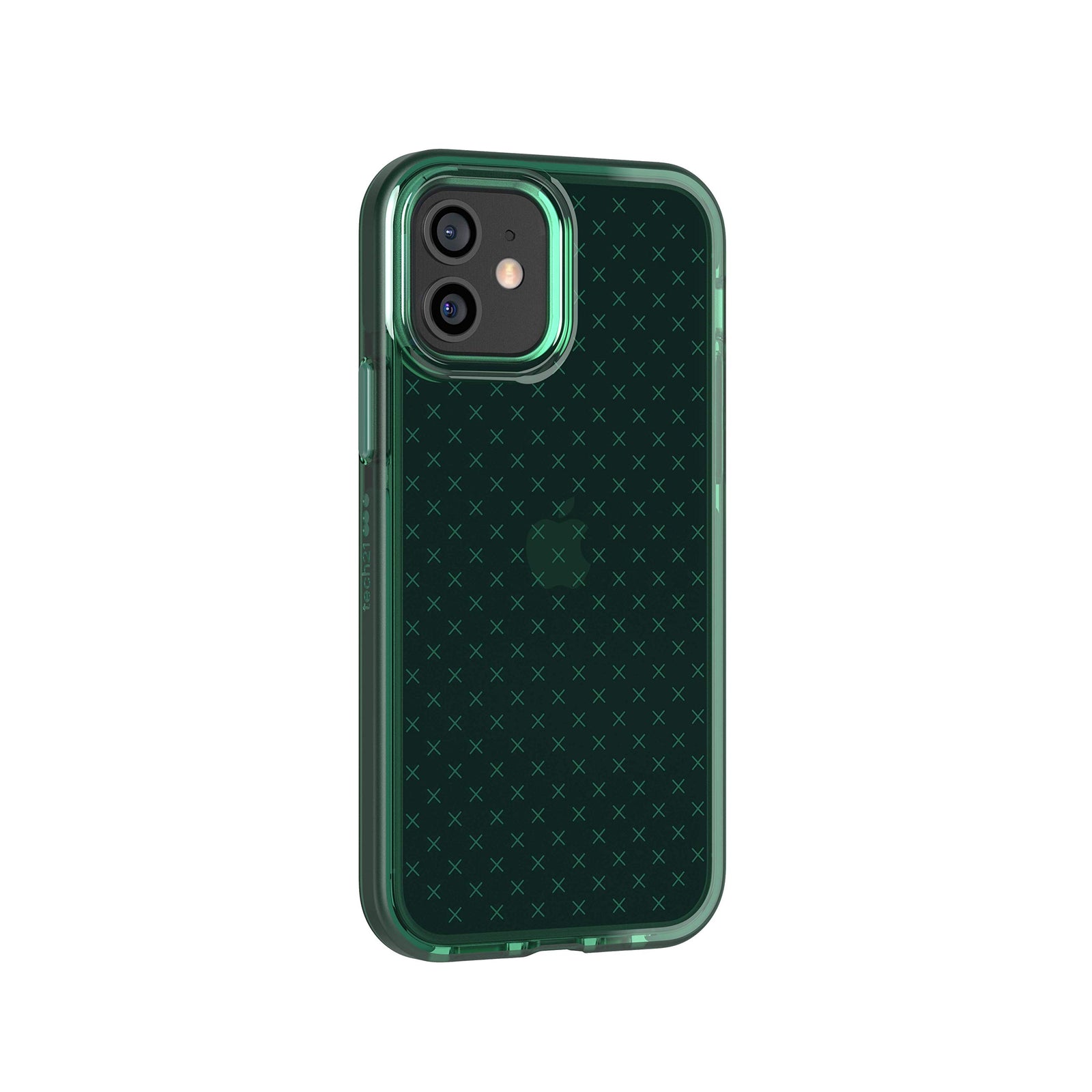 Tech21 Evo Check Phone Case for Apple iPhone 12 and Pro 5G with ft Drop Protection, Midnight Green