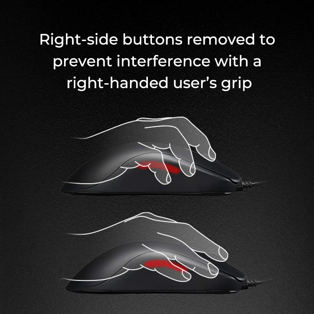 ZOWIE Benq Fk2-B Gaming Mouse For Esports (Medium, Symmetrical Design, Matte Black Edition)