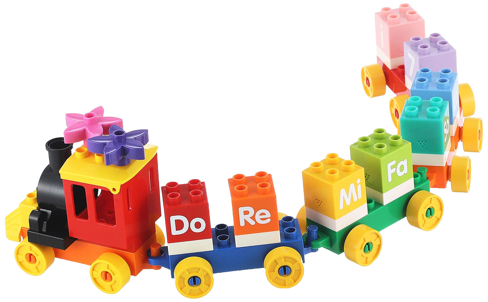 Dubie 414 musical train shaped building blocks - 25 pieces