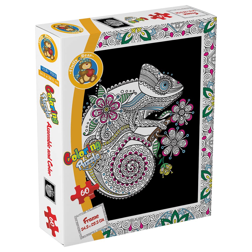 Chameleon coloring puzzle - 60 pcs