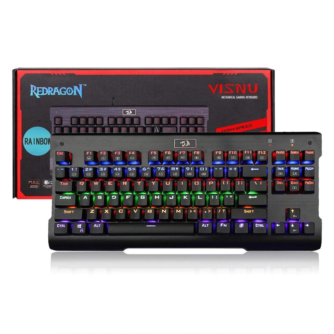 Redragon K561R Vishnu Gaming Keyboard, Black