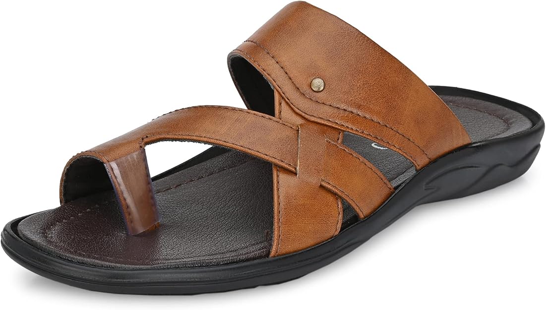 Centrino Men's Brown Thong Sandals