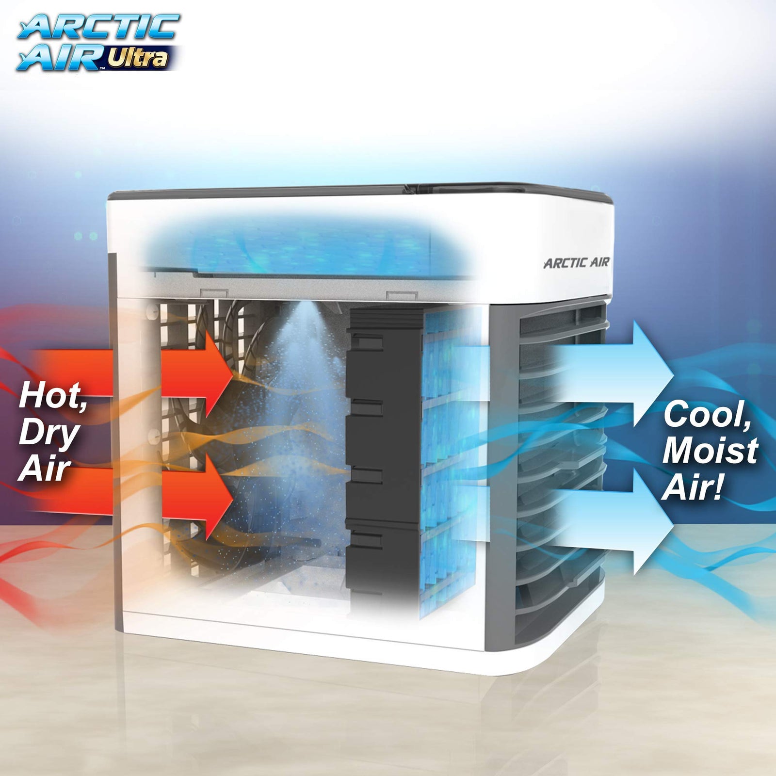 Ontel Arctic Ultra Seen On TV | Evaporative Portable Air Conditioner | Personal Space Cooler |