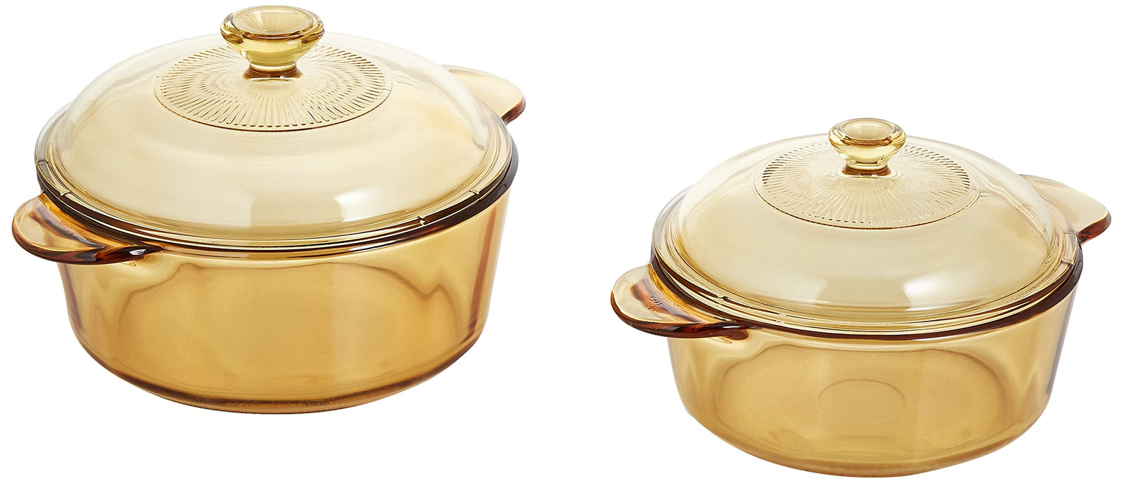 Visions Versa Pot 6 Piece Set, Brown, Glass