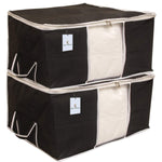 Kuber Industries 2-Piece Extra Large Non-Woven Underbed Storage Bag Set