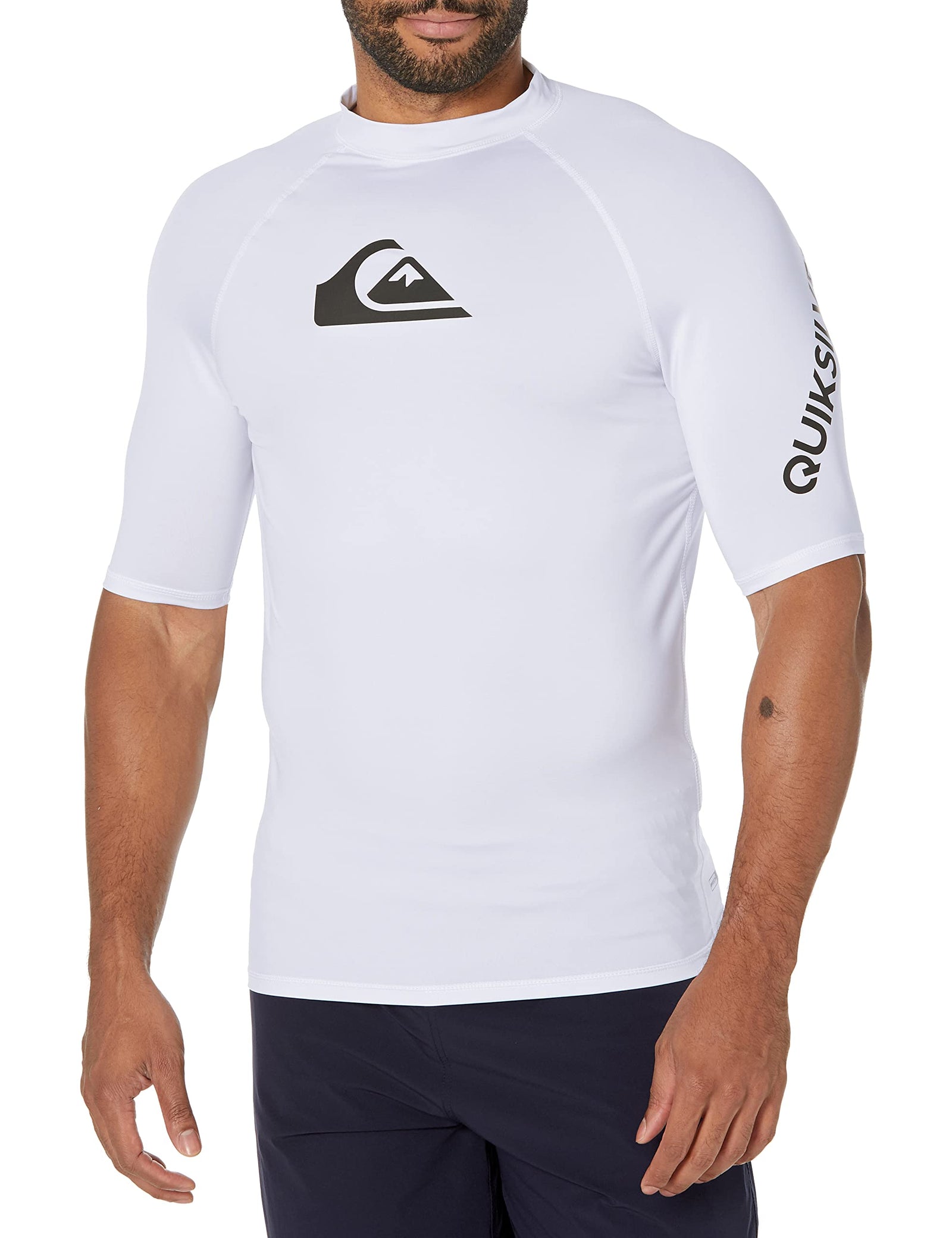 Quiksilver mens ALL TIME SS SHORT SLEEVE RASHGUARD SURF SHIRT Rash Guard Shirt