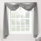 No. 918 53566 Emily Sheer Voile Rod Pocket Curtain Panel, Valance Scarf, Charcoal