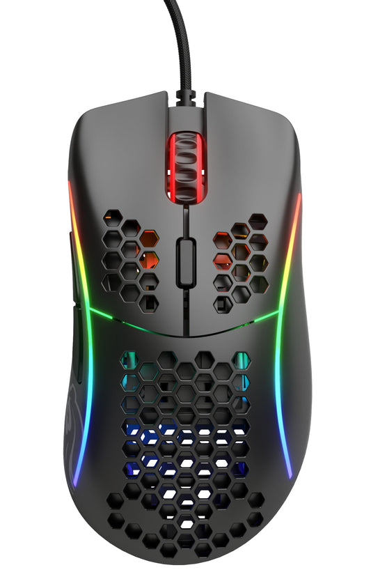Gloriuos Black Gaming Mouse - Glorious Model D Gaming Mouse Honeycomb - Ultralight RGB Mouse - PC Mouse - 68 g - Matte Black Mouse