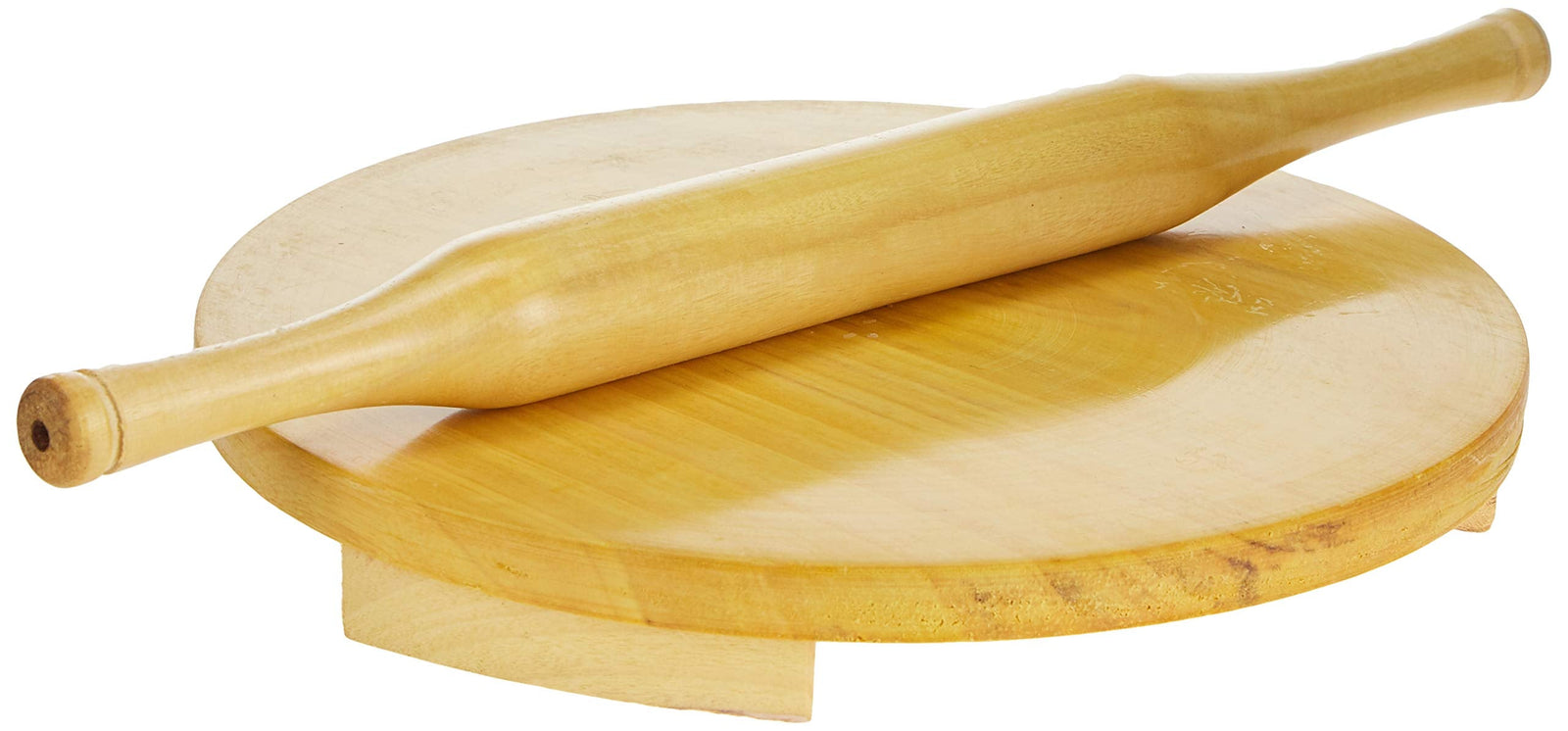 Raj Wooden Rolling Pin and Board Set, 10 Inch , Wooden, WCB010,Chakla Belan, Roti Roller, Chapati Maker, Roti Maker, Tortilla Roller