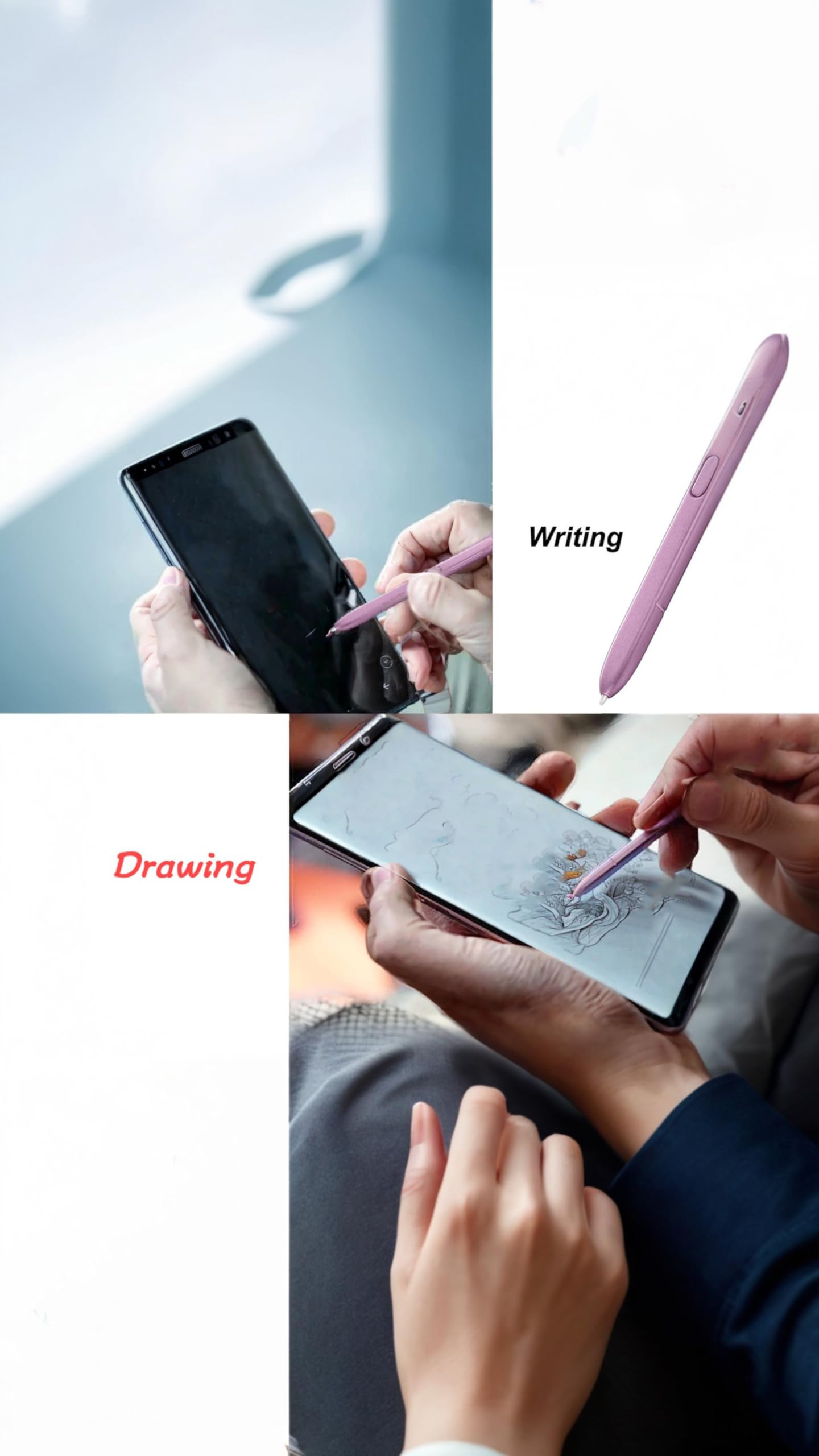 Compatible for Samsung NOTE9 Stylus Pen | S-Pen Compatible | Electromagnetic & Capacitive Touch for Precise Control