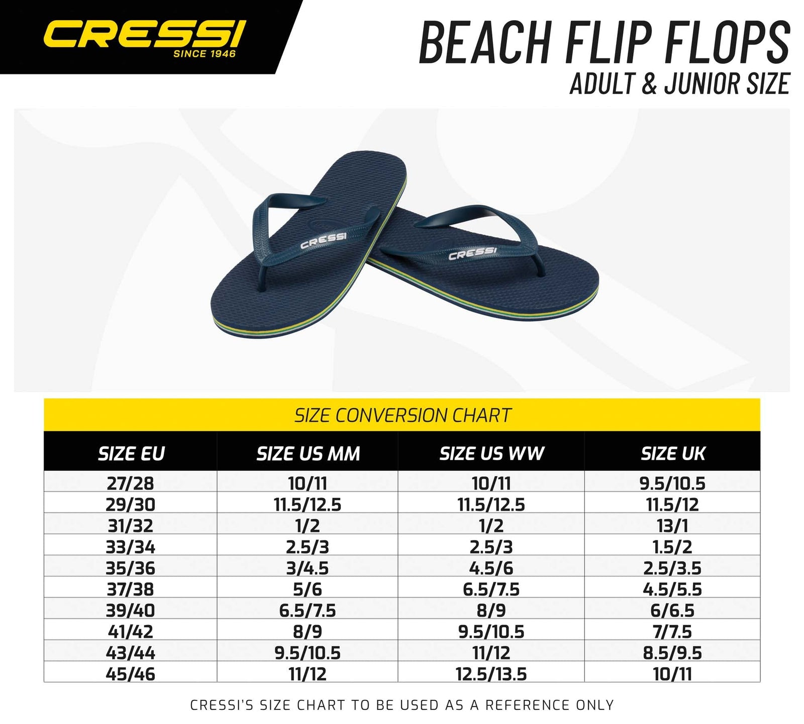 Cressi Beach Unisex Flip Flop