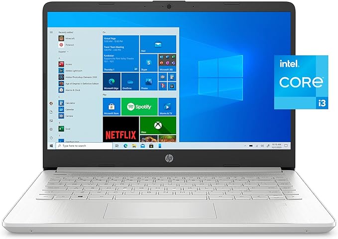 Hp 14-Dq2055 Laptop - Core i3 - 4GB RAM/256GB SSD - 14" FHD - Windows 10 - Silver