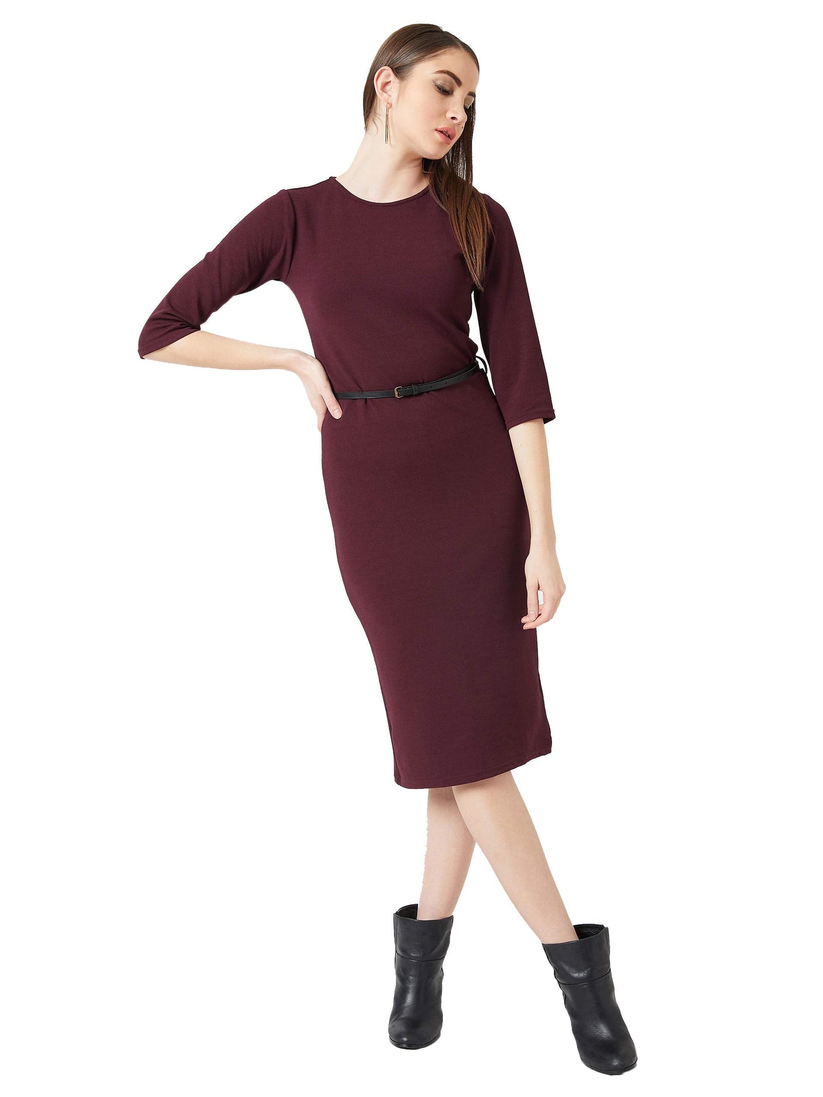 Miss Olive Women's Shift Midi Dress