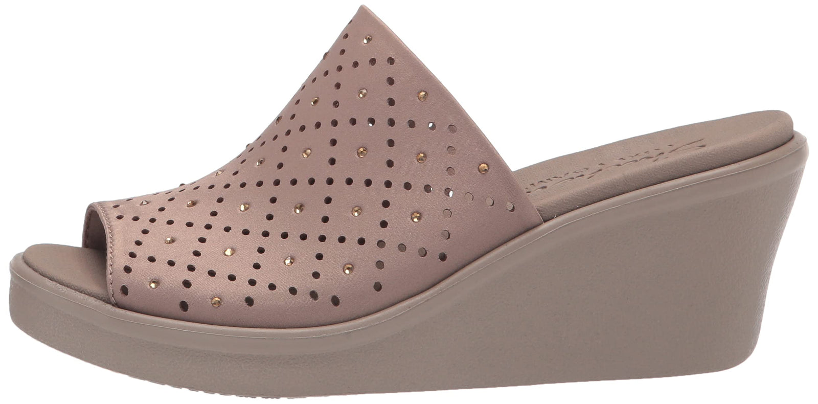 Skechers Cali Women's Rumble on-Silky Take2 Wedge Sandal - Beige