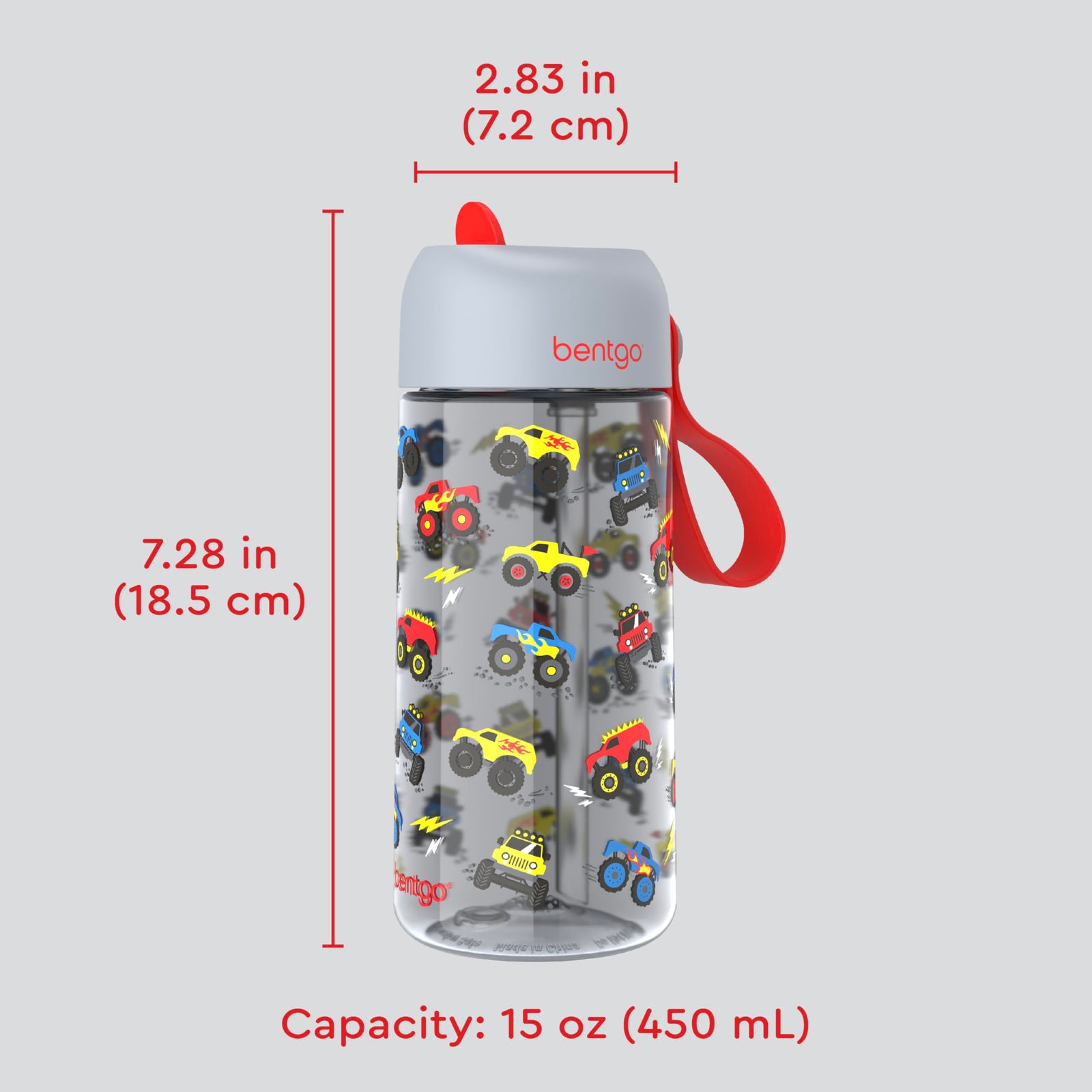 Bentgo - Kinds Water Bottle - Trucks - 450 ml