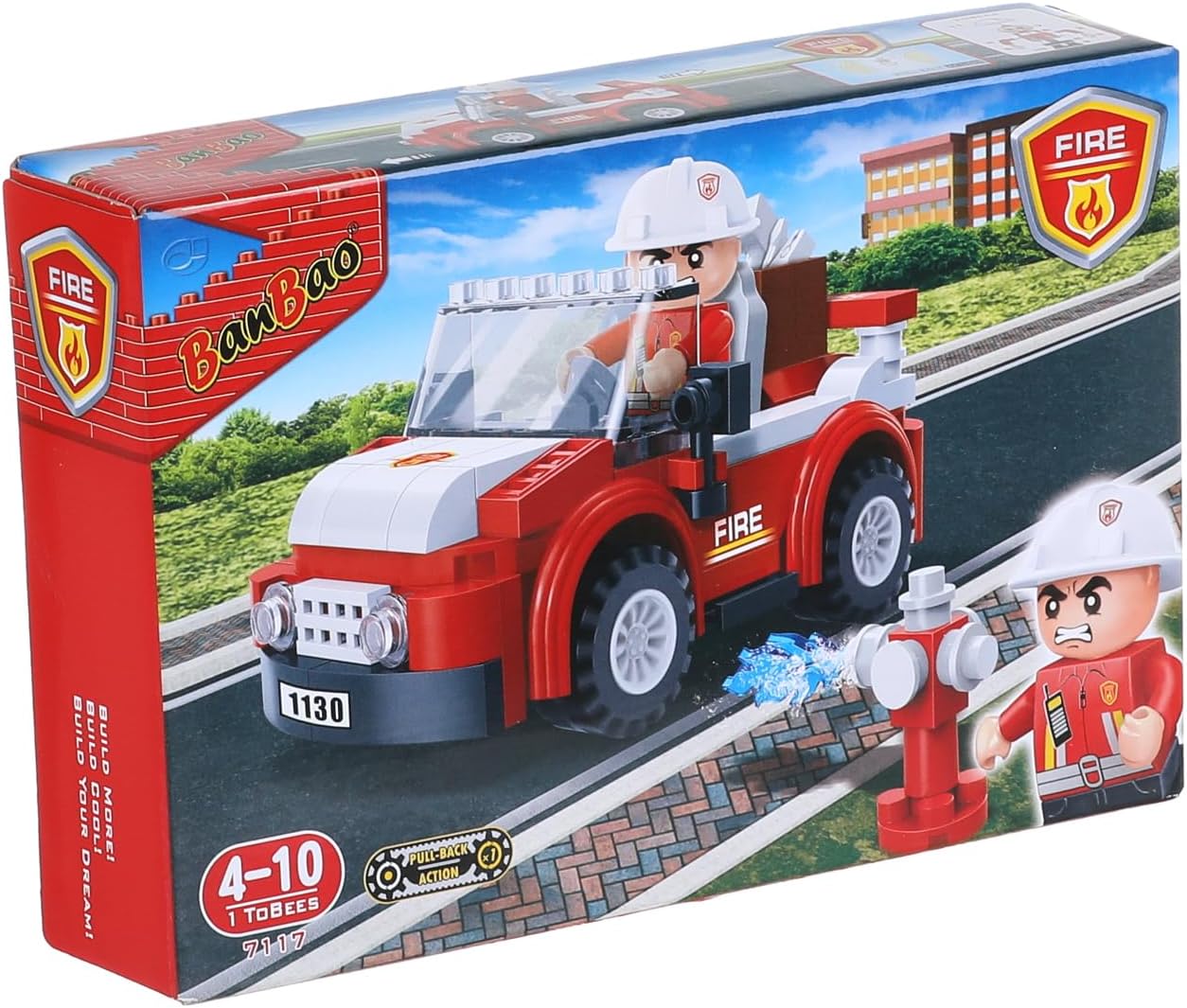 Banbao - Fireman Car Building Set (110 Pieces)