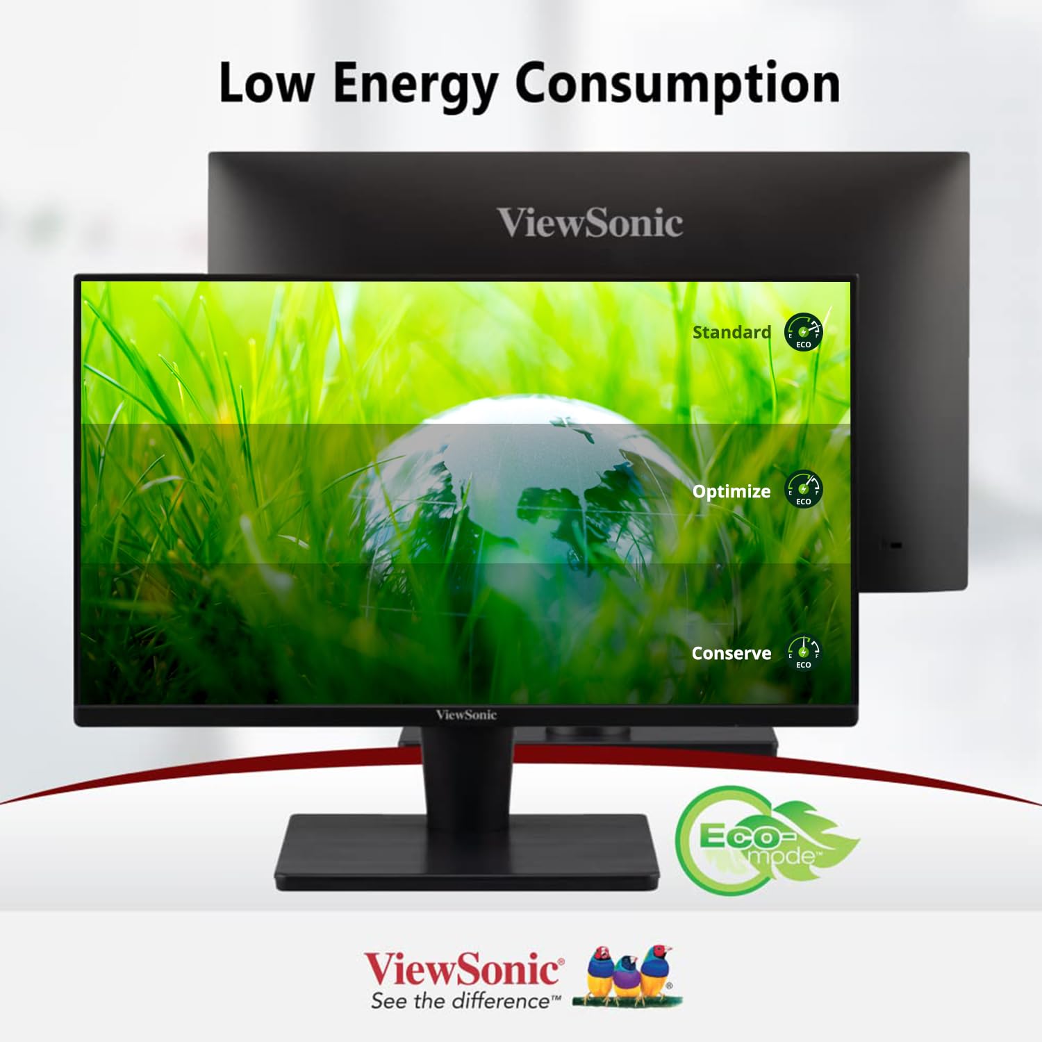 ViewSonic 22 Inch Full HD 1080p LED 1920 x 1080 Pixels Backlit Display AMD Freesync Monitor with HDMI, VGA, Tilt, Eye Care Technology, SRGB104% and 5 Year Warranty Upon Registration-VA2215-H