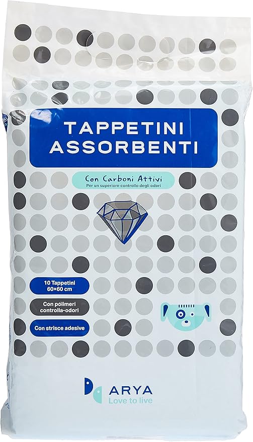 ARYA Puppy Pads with Activated Carbon - 60x60 cm / 10-pack