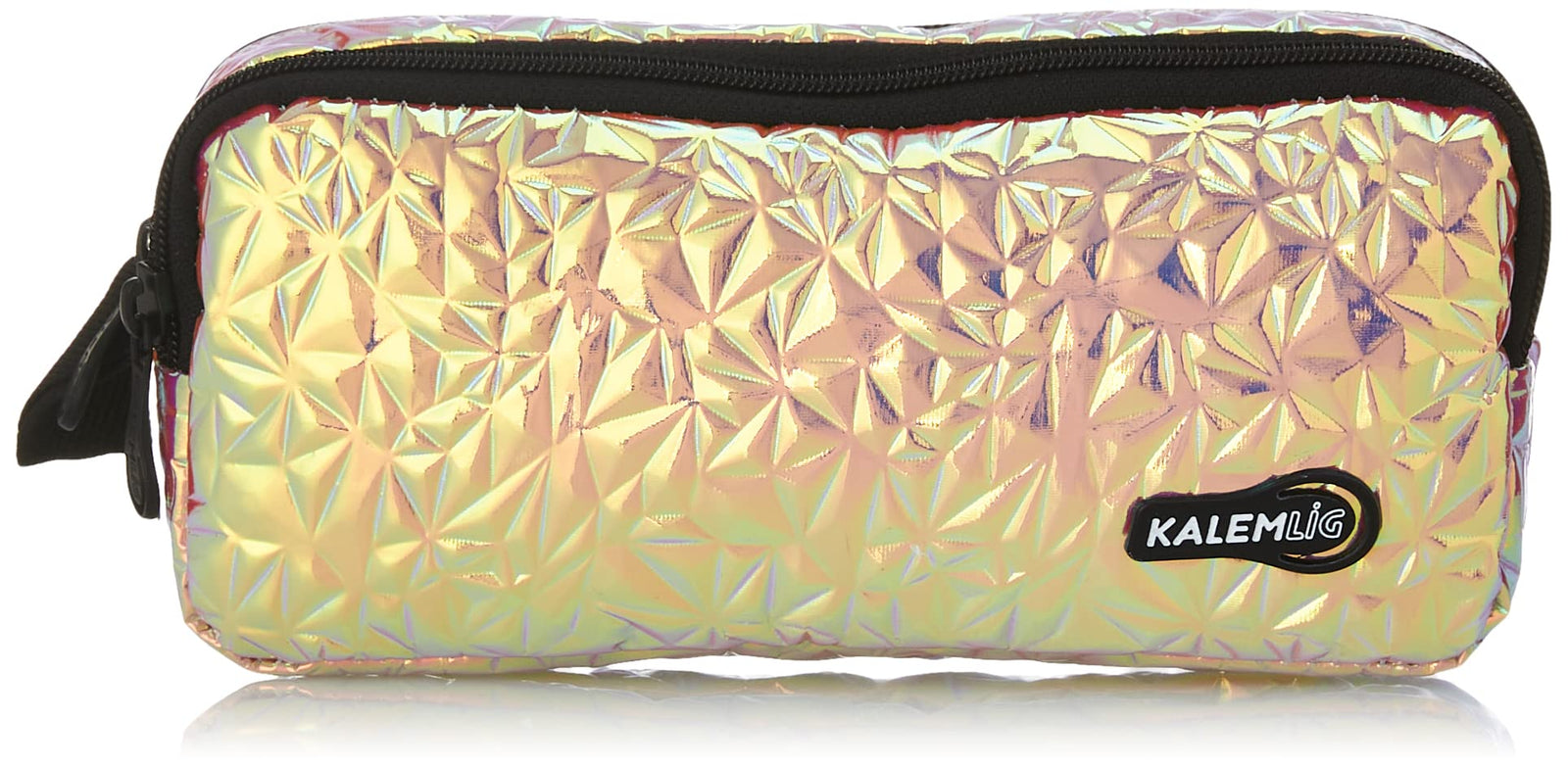 Kalemlig plastic zipper pencil case, 20x10x5 cm - multi color - 2725605554229