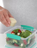 Sistema Dressing To Go Containers Set of 4, Pink, Green, Purple & Blue - H3.74 x W1.89 x D 2.79 inches
