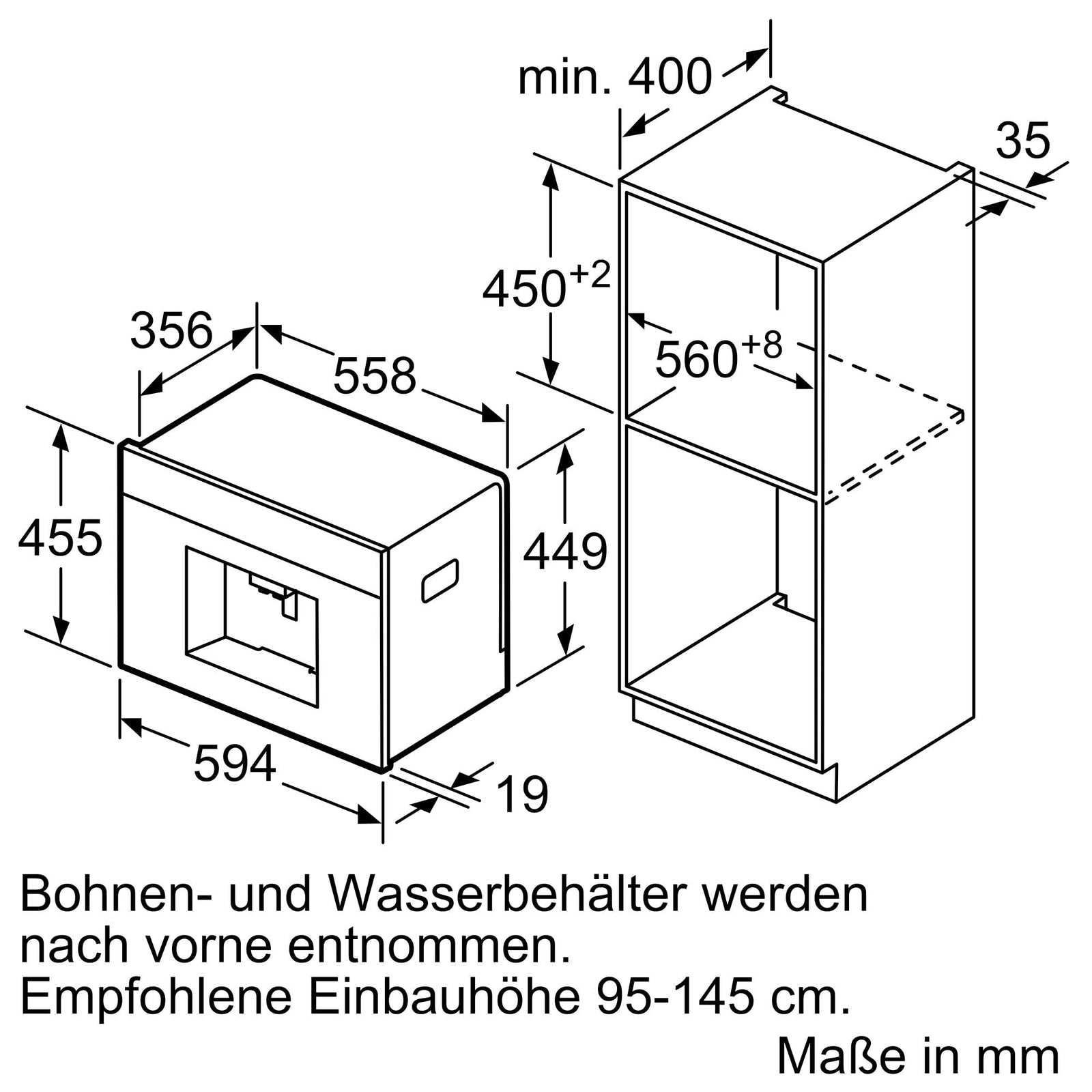 Bosch Built In Fully-Automatic Coffee Machine,Stainless Steel - CTL636ES1 Without Tray