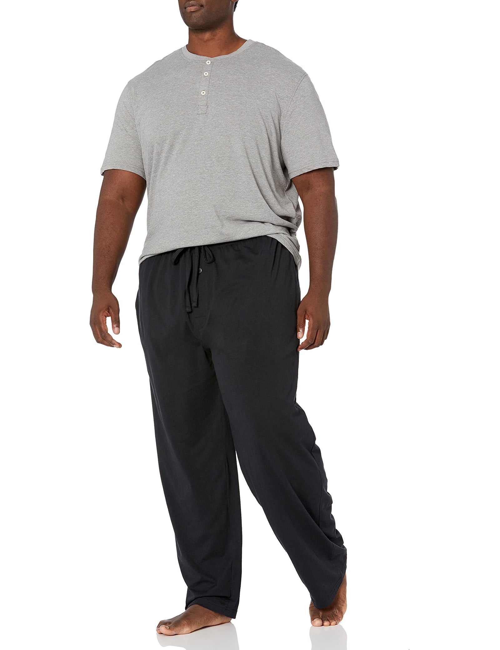 Fruit Of The Loom mens 2-piece Jersey Knit Pajama Set