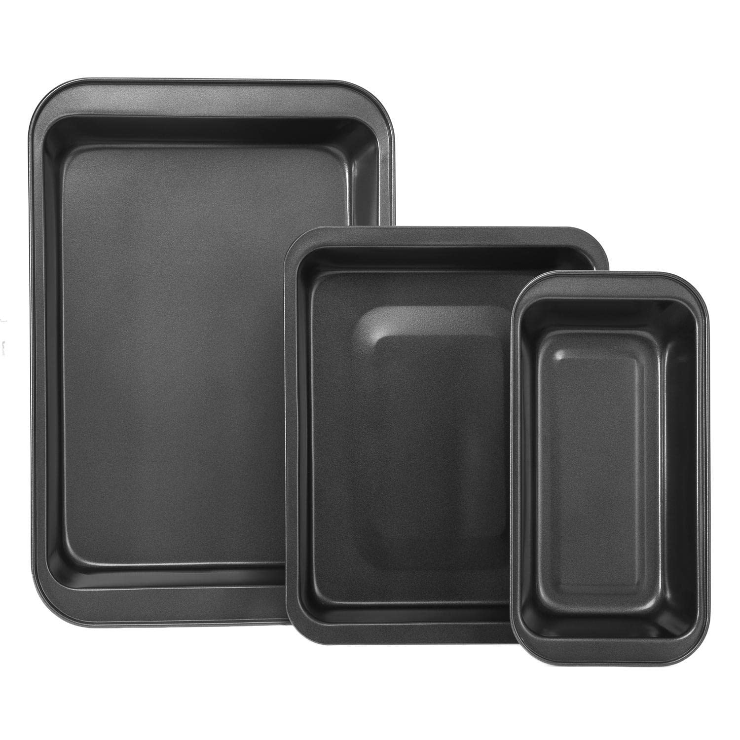 Royalford 6 piece Bakeware Set – Carbon Steel, Oven Safe, Premium Non-Stick Coating, 0.4MM Thick, PFOA, PTFE, and BFA Free