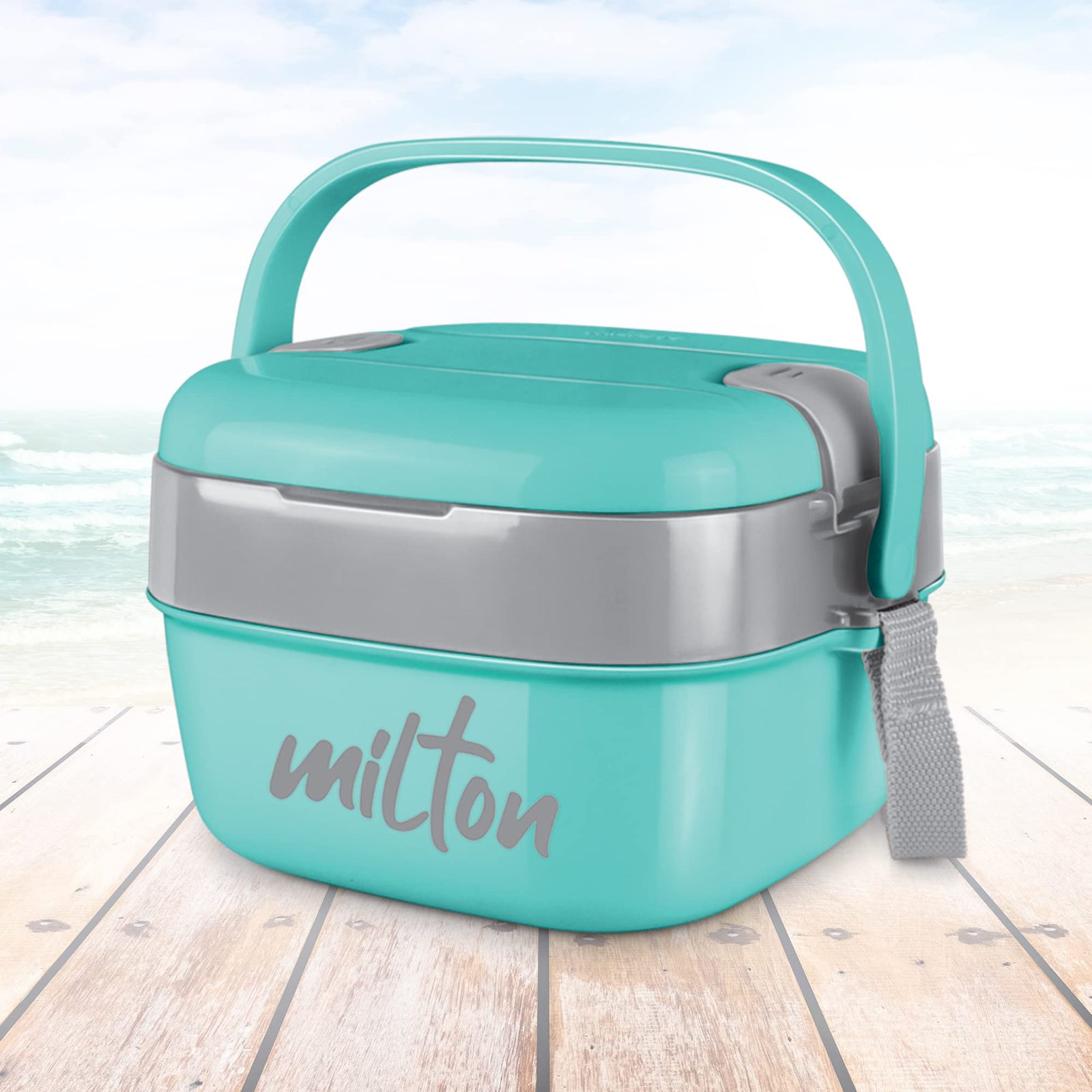 Milton Cubic Small Tiffin Box, Assorted Color, 800 ml