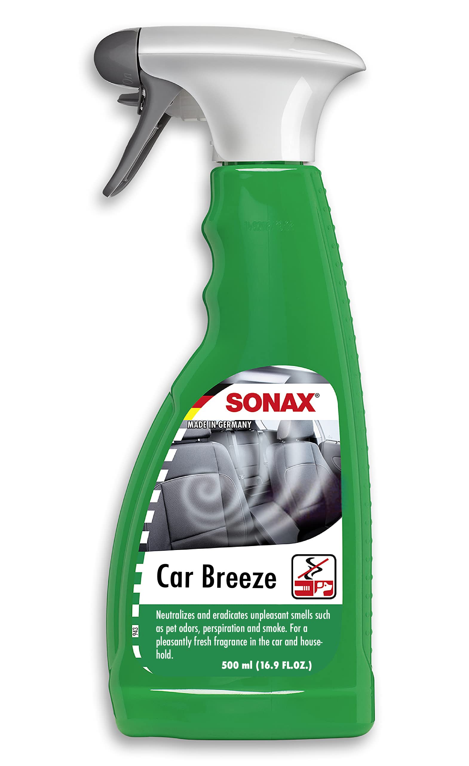 Sonax Car Breeze (500 Ml) - NEUtralises And Eradicates Unpleasant Odours Such As Smoke, Animal Smells, Perspiration, Etc. | Item-No. 02922410-544