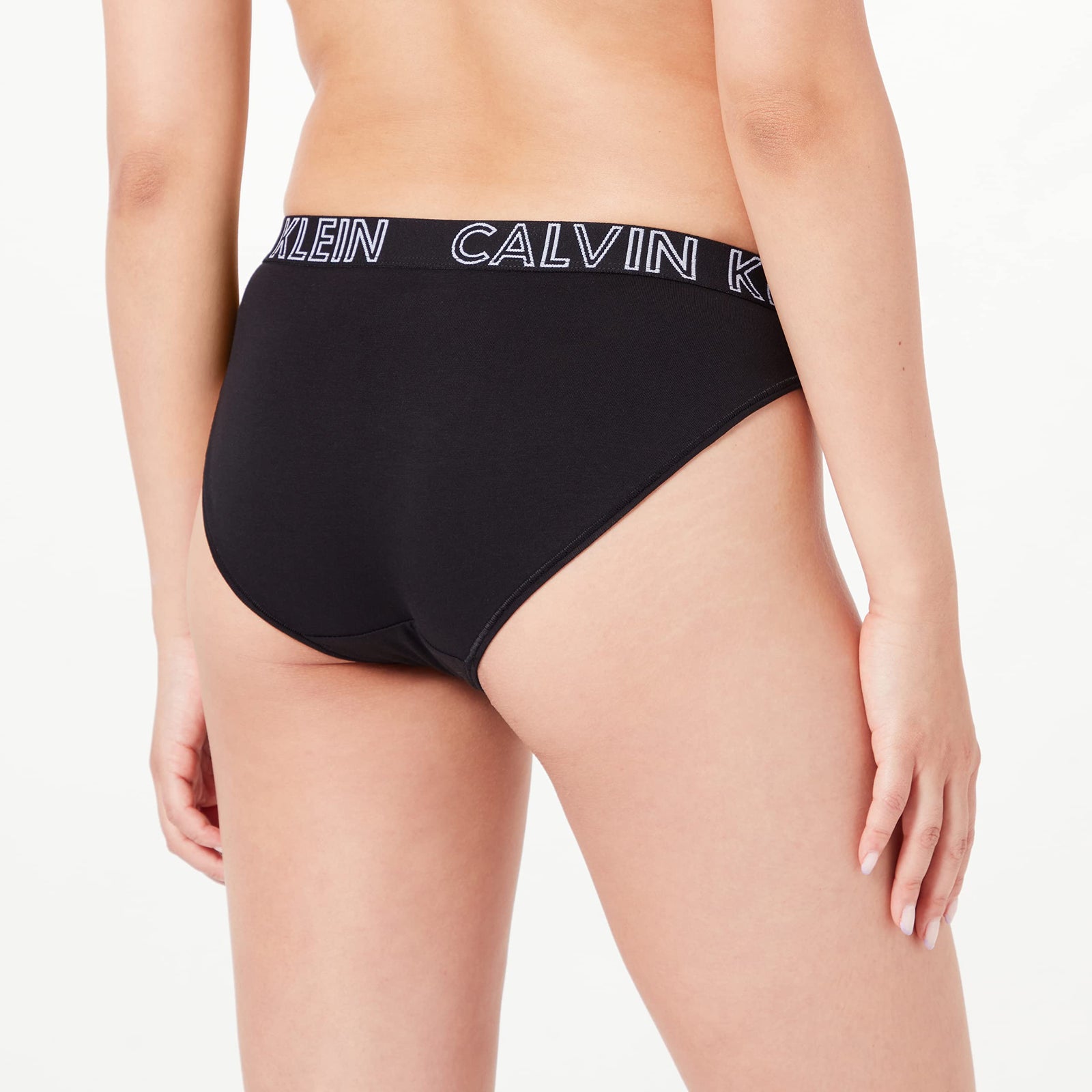 Calvin Klein Women's Bikini Panties, Black 001, Medium