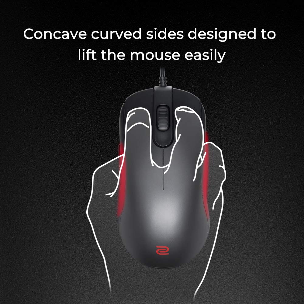 ZOWIE Benq Fk2-B Gaming Mouse For Esports (Medium, Symmetrical Design, Matte Black Edition)