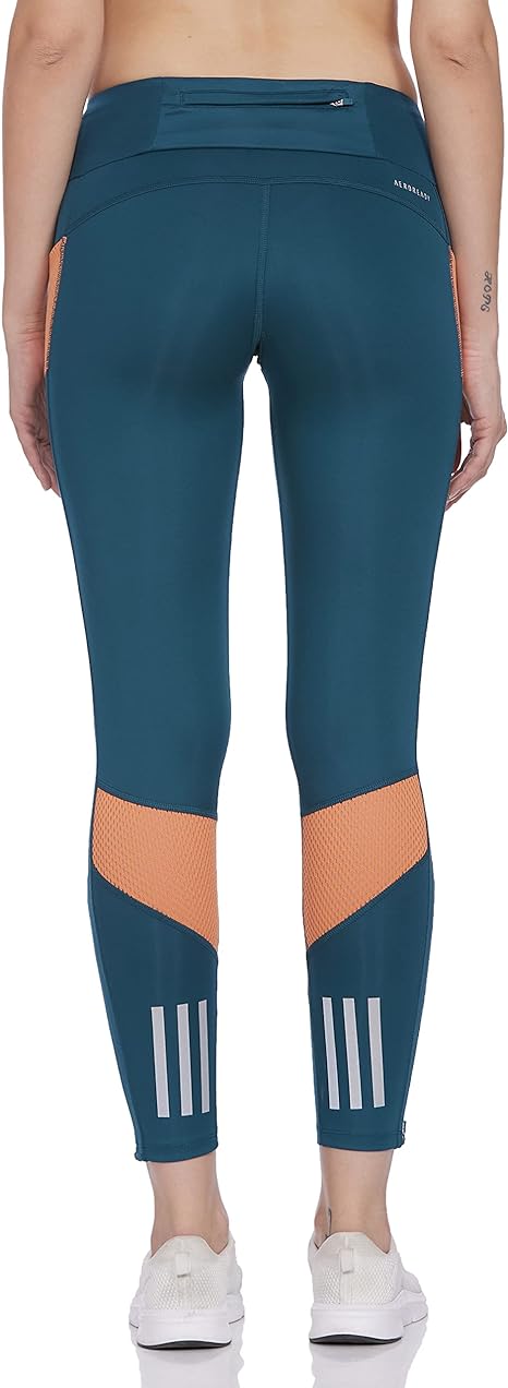 adidas Own The Run Tgt - Women's Tights, Womens, Tights, GJ9923, Azcesi/Cobbru, XL, Wild Teal, XL