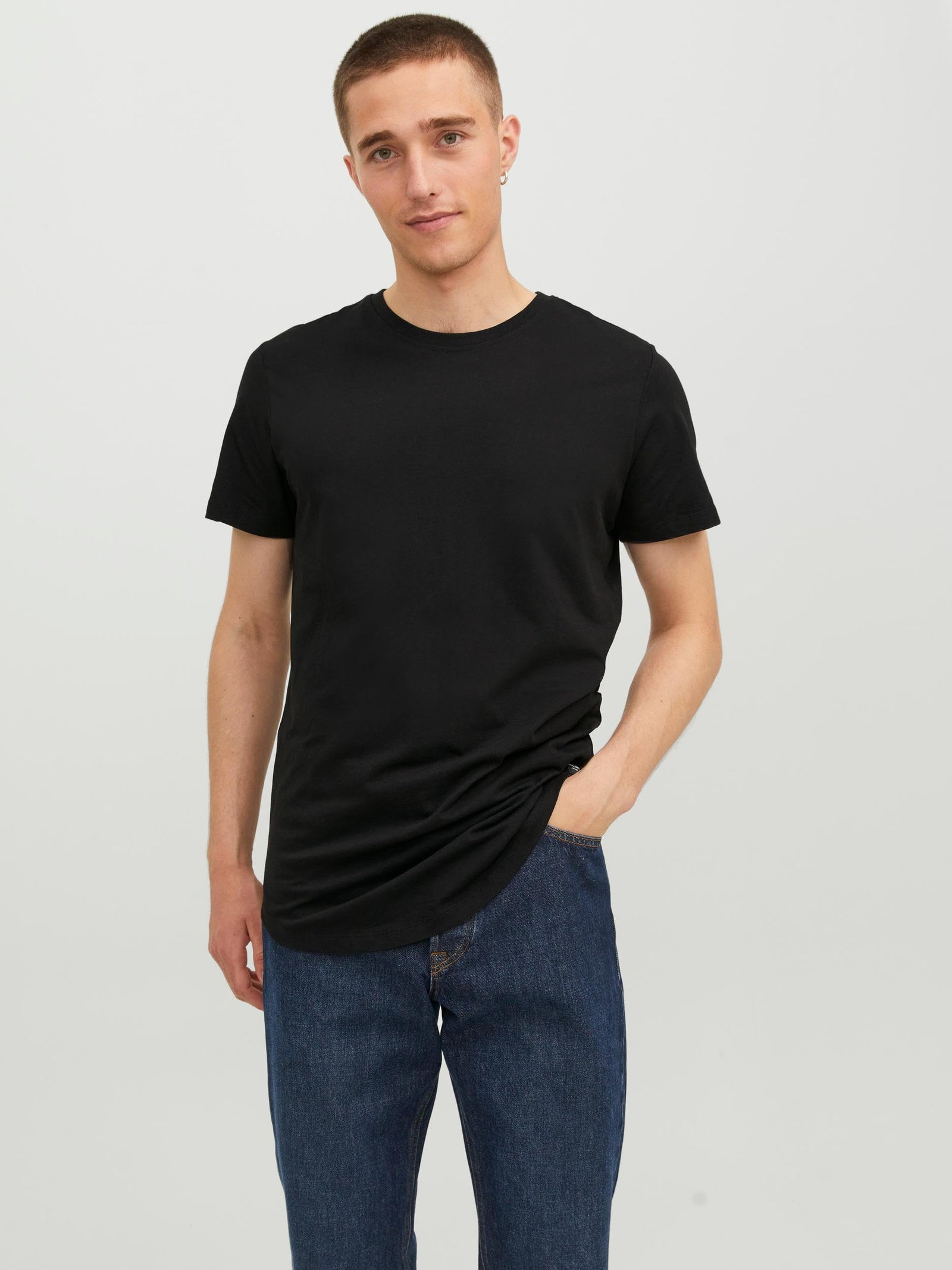 Jack & Jones mens Basic Crew Neck 01 T-Shirt (pack of 1)