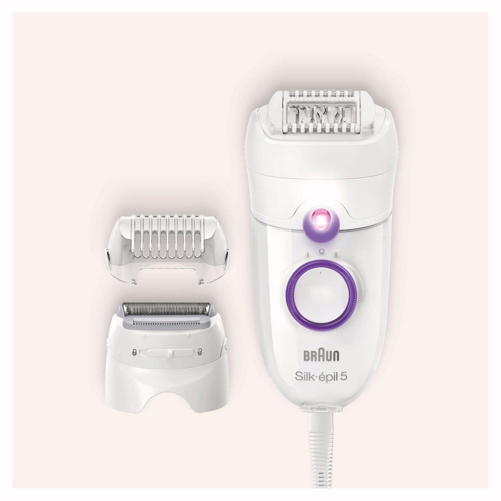 Braun Silk-Epil 5 5-541 Wet & Dry Epilator With 4 Extras