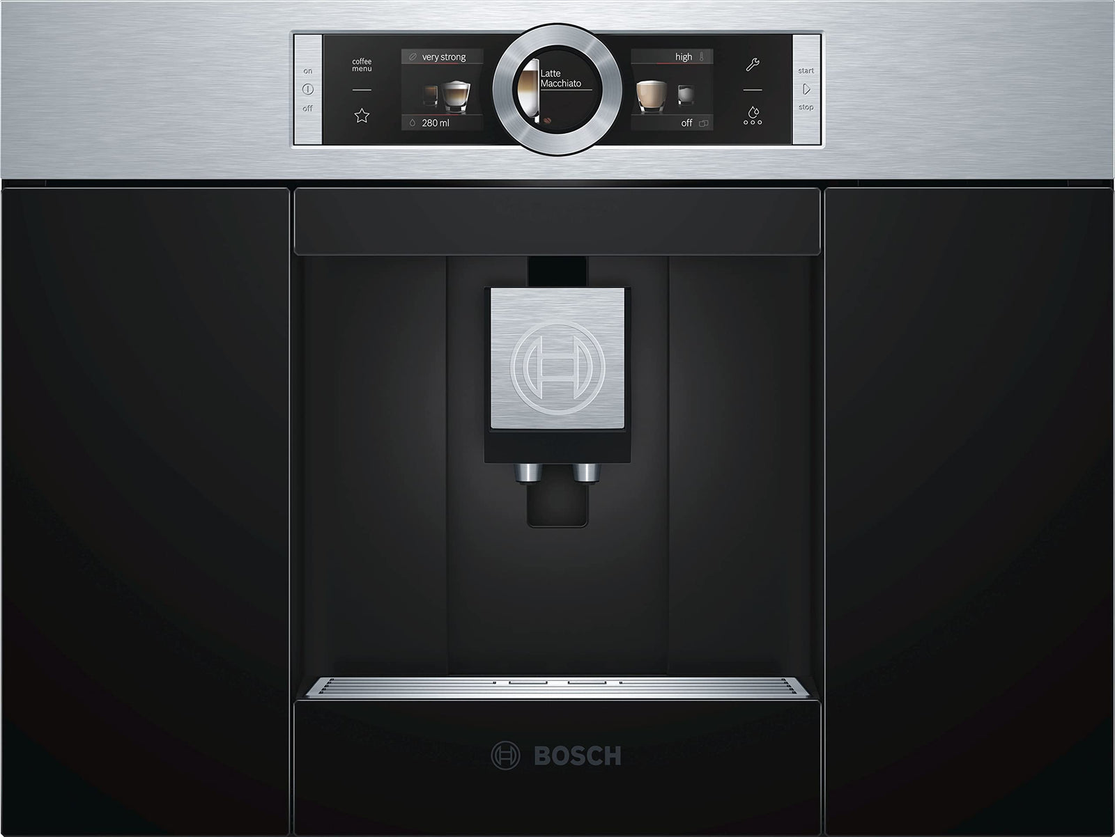 Bosch Built In Fully-Automatic Coffee Machine,Stainless Steel - CTL636ES1 Without Tray