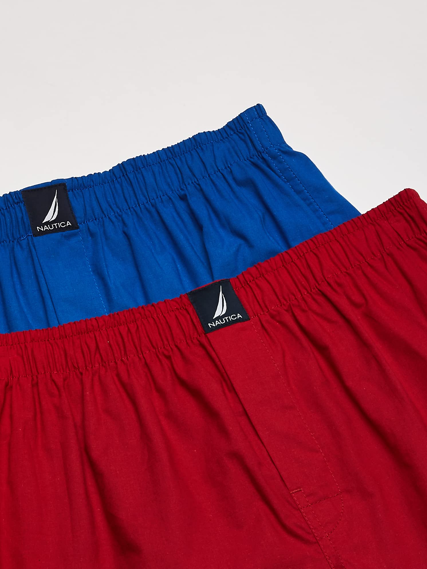 Nautica mens Cotton Woven 3 Pack Boxer Boxer Shorts.Sea Cobalt/Peacoat/Lobsteraero Blue.L