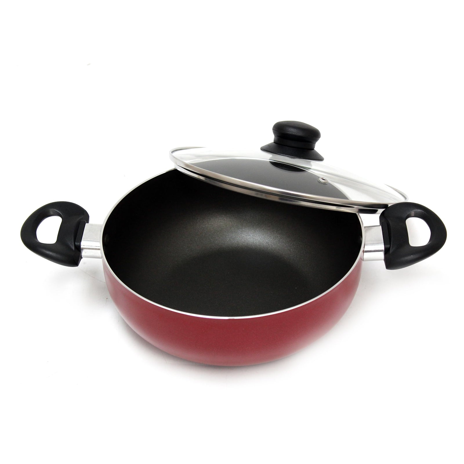 BLACKSTONE Kadai Pan Ceramic Coating Frying pan with glass lid (22 CM)