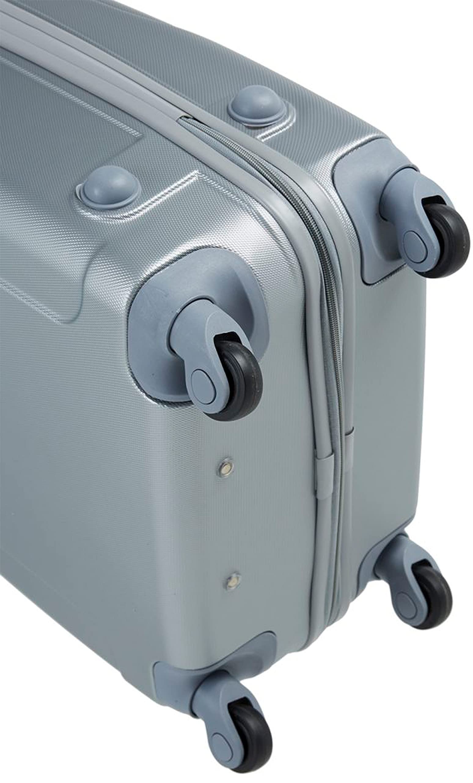 Senator Lightweight Luggage Checked Bag- Durable Hard-Shell Luggage 28 Inches Suit Case for Travel, Large Hard Sided Luggage with Spinner Wheels 4, KH134 (Checked Luggage 28-Inch, Silver)