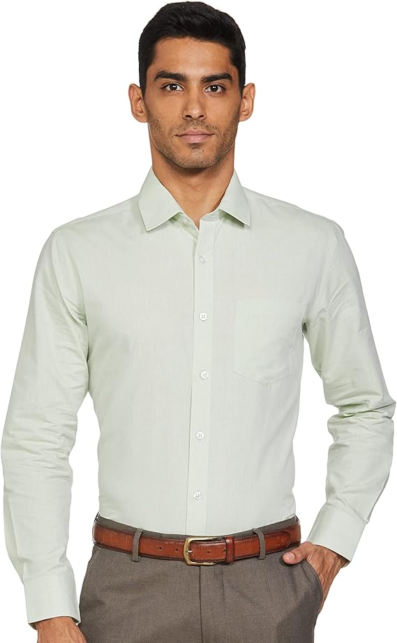 Amazon Brand - Symbol Men's Solid Slim Shirt (FAF-01)