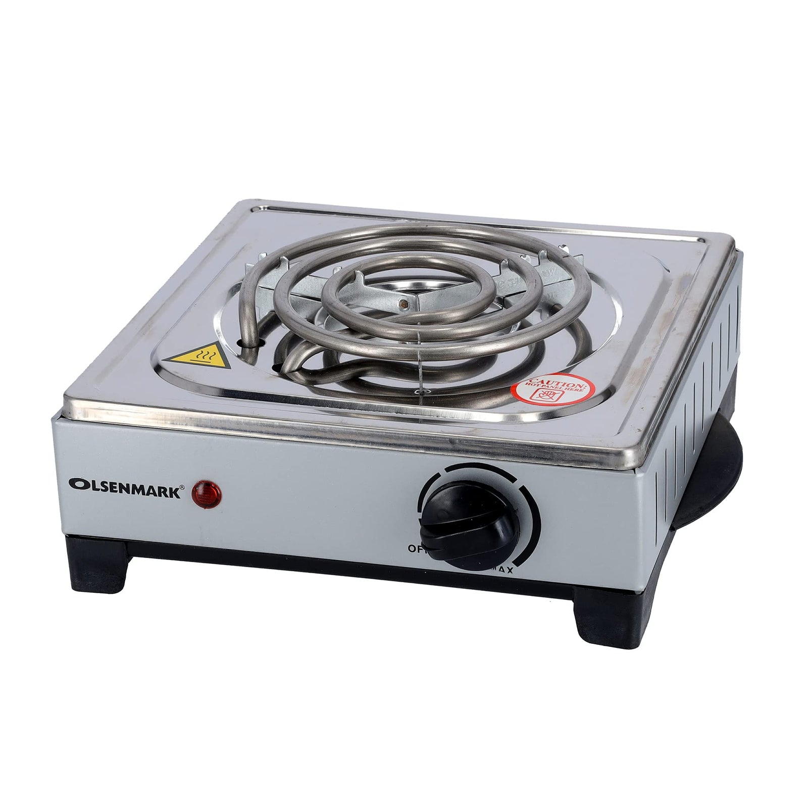 Olsenmark Single Electric Hot Plate, White, Omhp2093