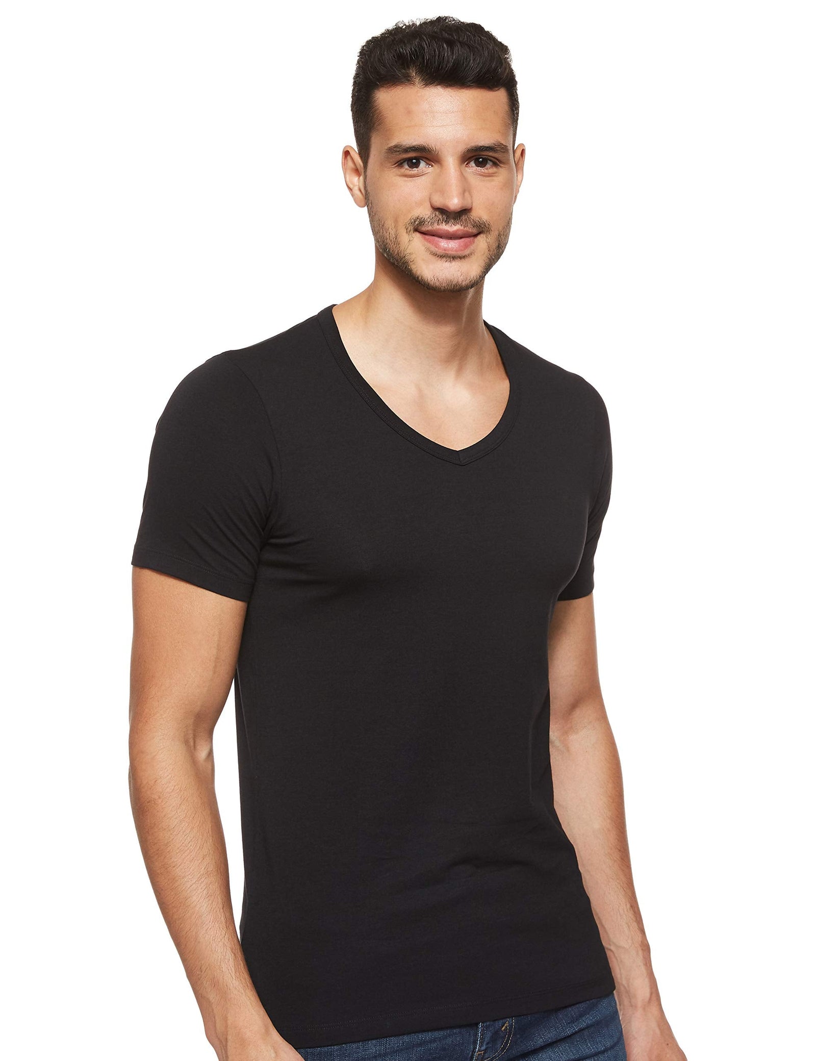 Jack & Jones Mens Jje Basic V-Neck Tee S/S Noos T-Shirt (pack of 1)