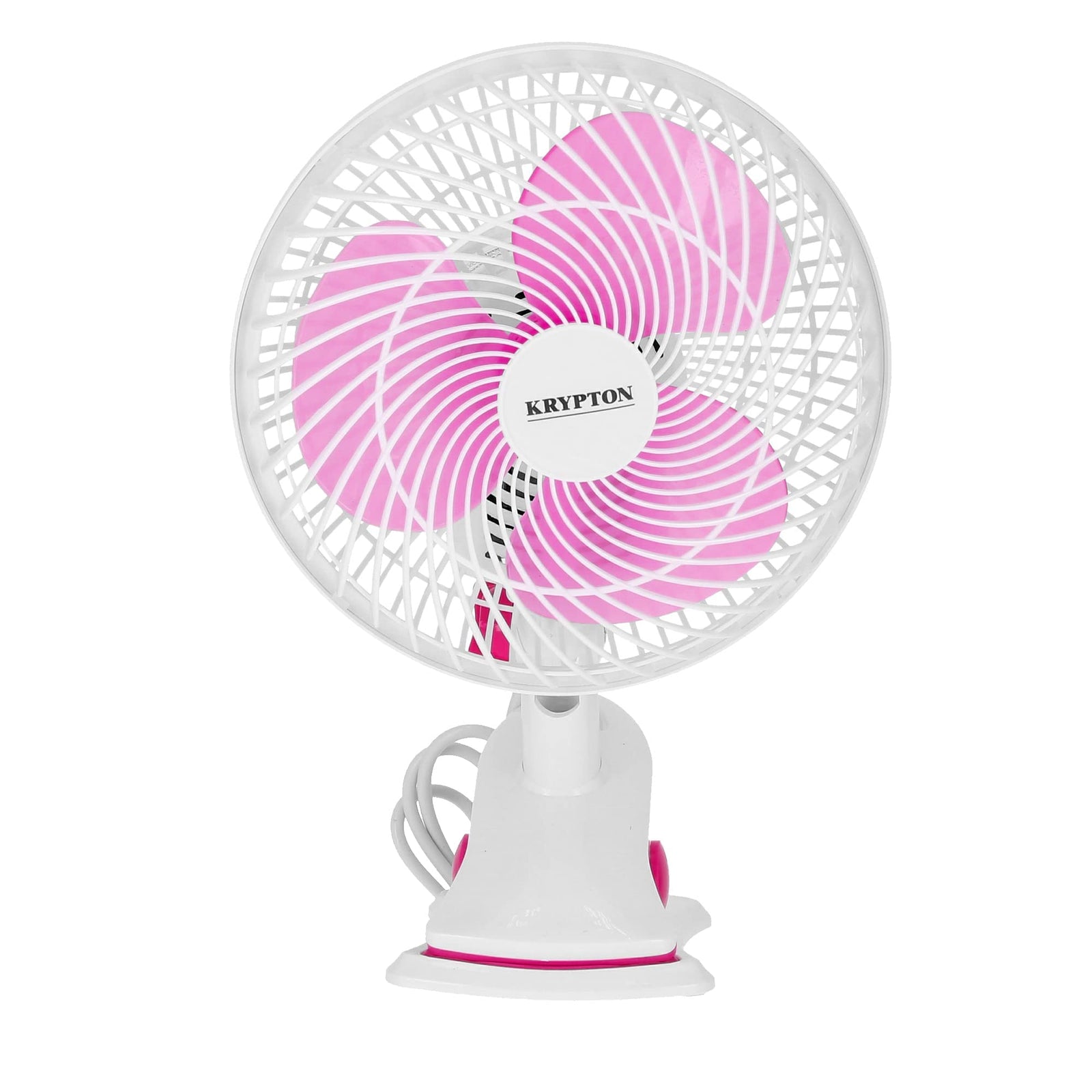 Krypton Table Fan, 8 Inch, Blue/White