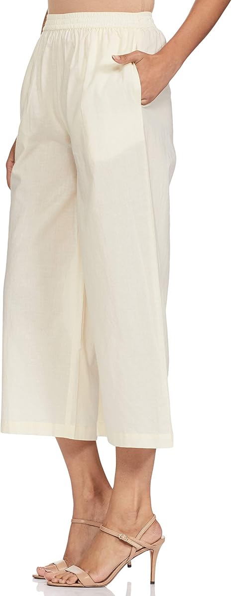 Amazon Brand - Myx Women's Cotton Palazzo Bottom