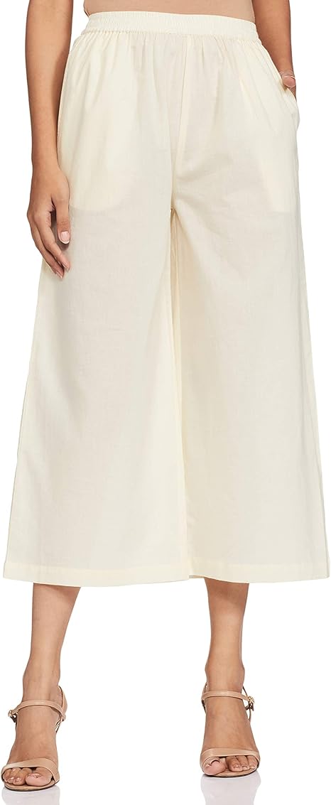 Amazon Brand - Myx Women's Cotton Palazzo Bottom