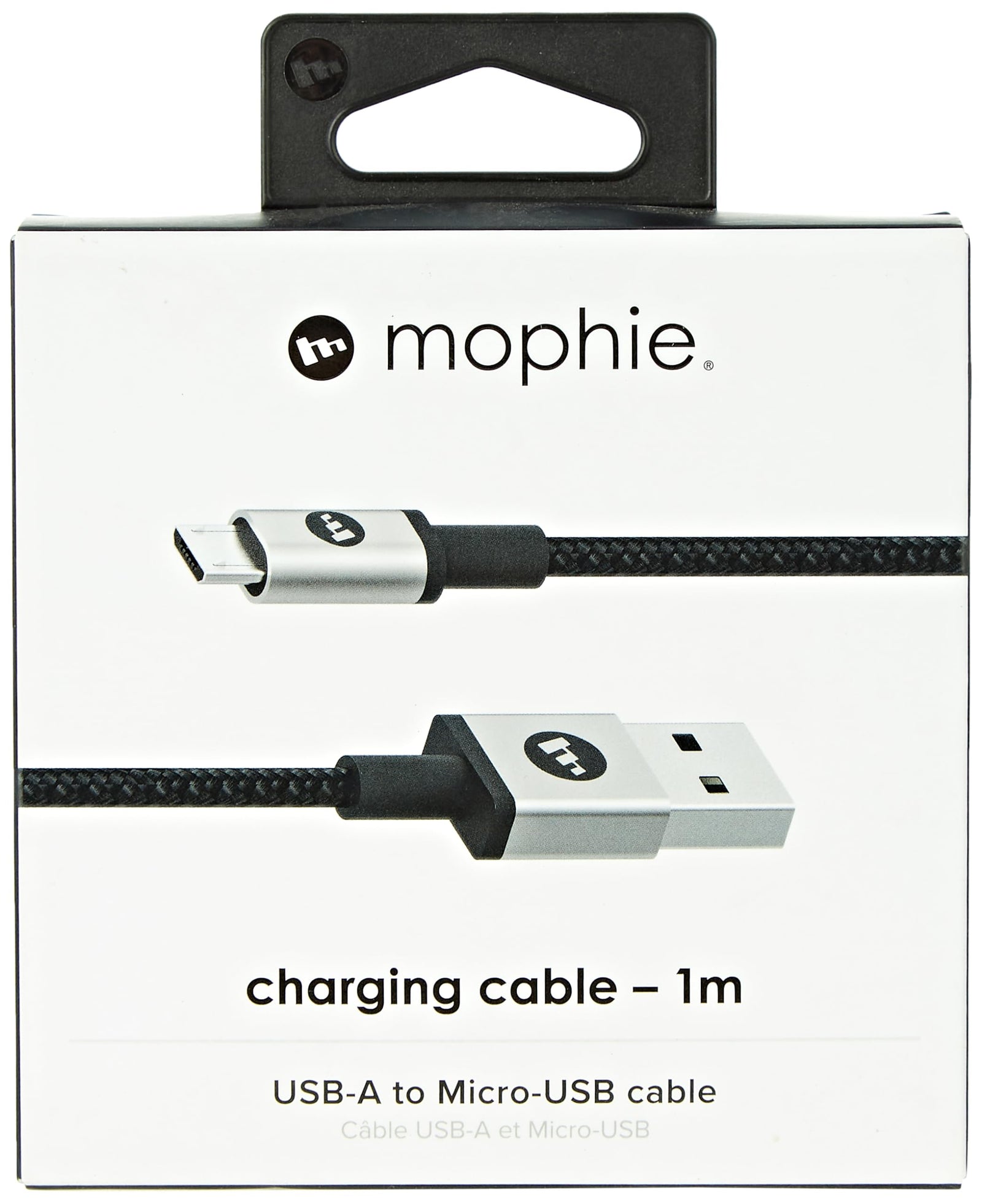 mophie Charge and Sync Cable-USB-A to Micro USB 1M – Black